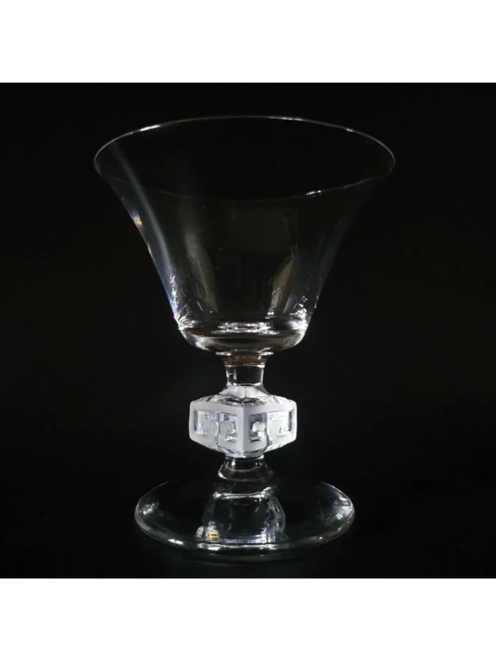 Vintage Duncan Miller Mandarin Greek Key Aperitifs Cocktail Liquor Glass 3.75
